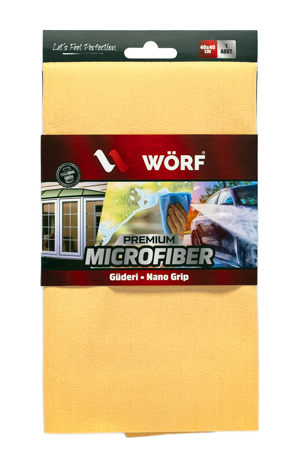 Wörf Grid-Waffle Mikrofiber Cam Bezi 40x60 cm – görsel 5