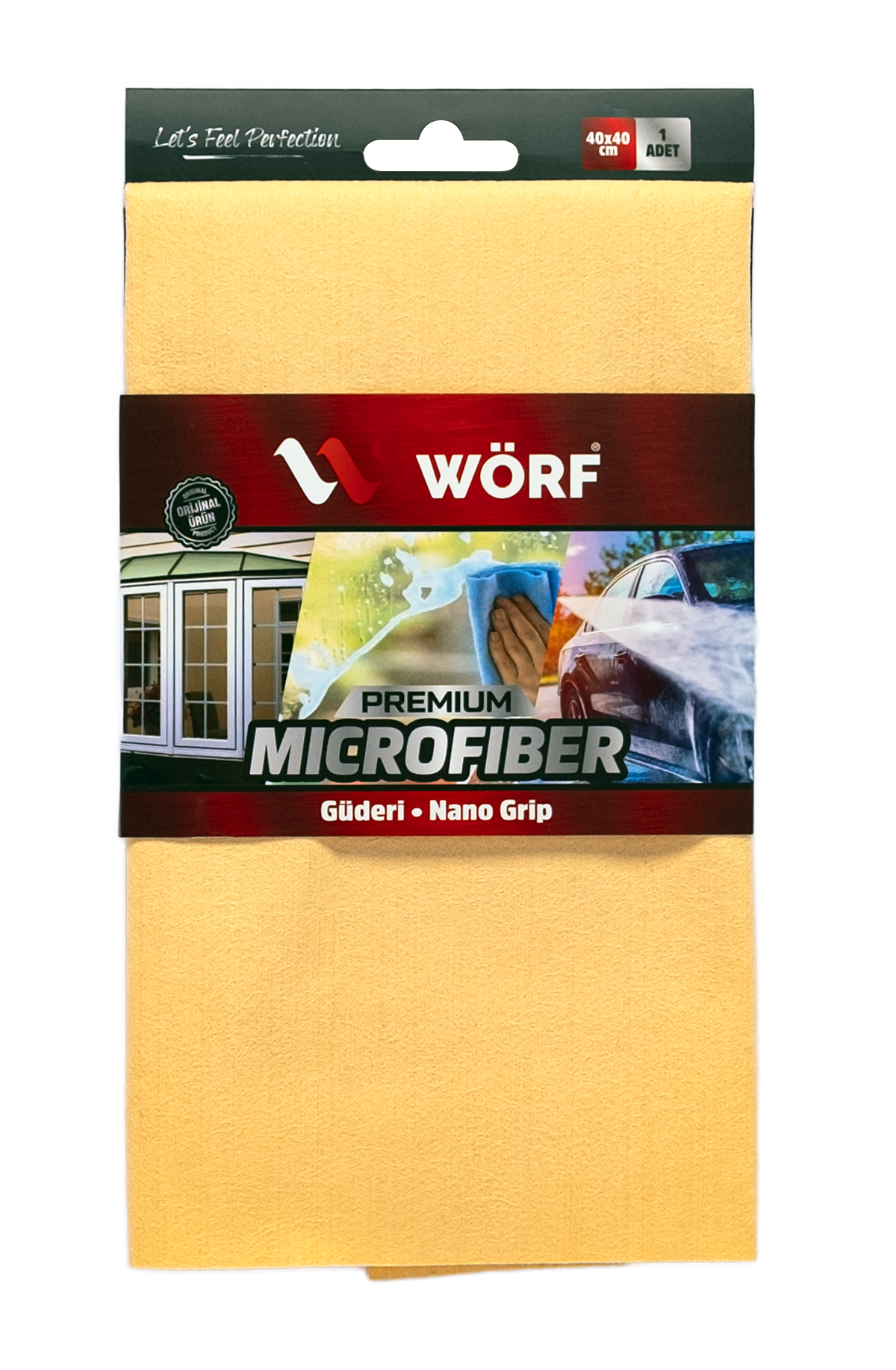 Wörf Grid-Waffle Mikrofiber Cam Bezi 40x60 cm – görsel 5