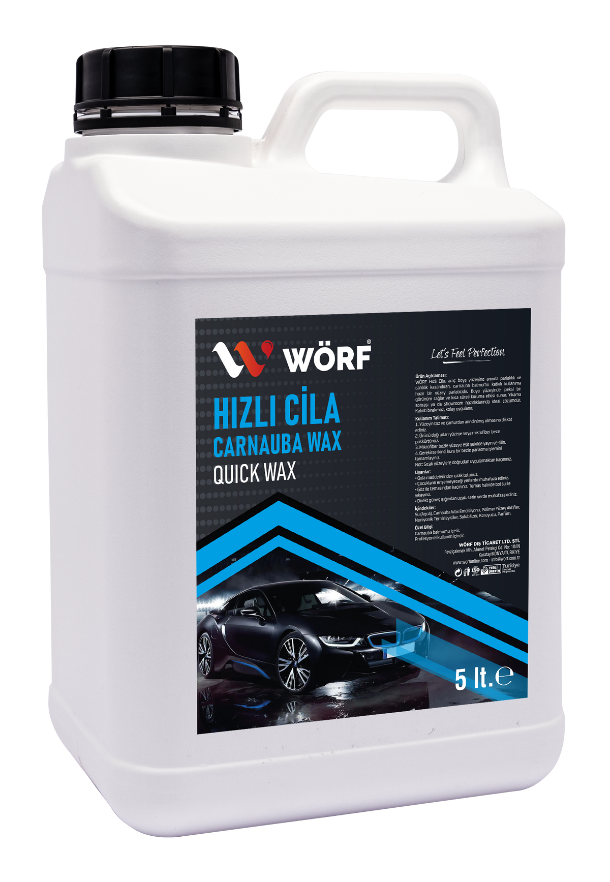 Wörf Hızlı Cila Carnauba Wax 5 LT