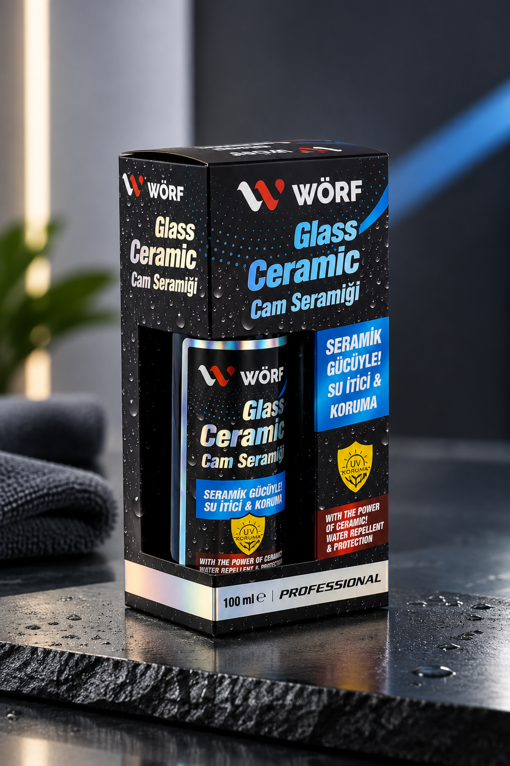 Wörf Cam Seramiği 100 ml su itici cam kaplama
