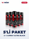 Wörf 5'li X-Spray Ultra Black – 5 × 500 ml