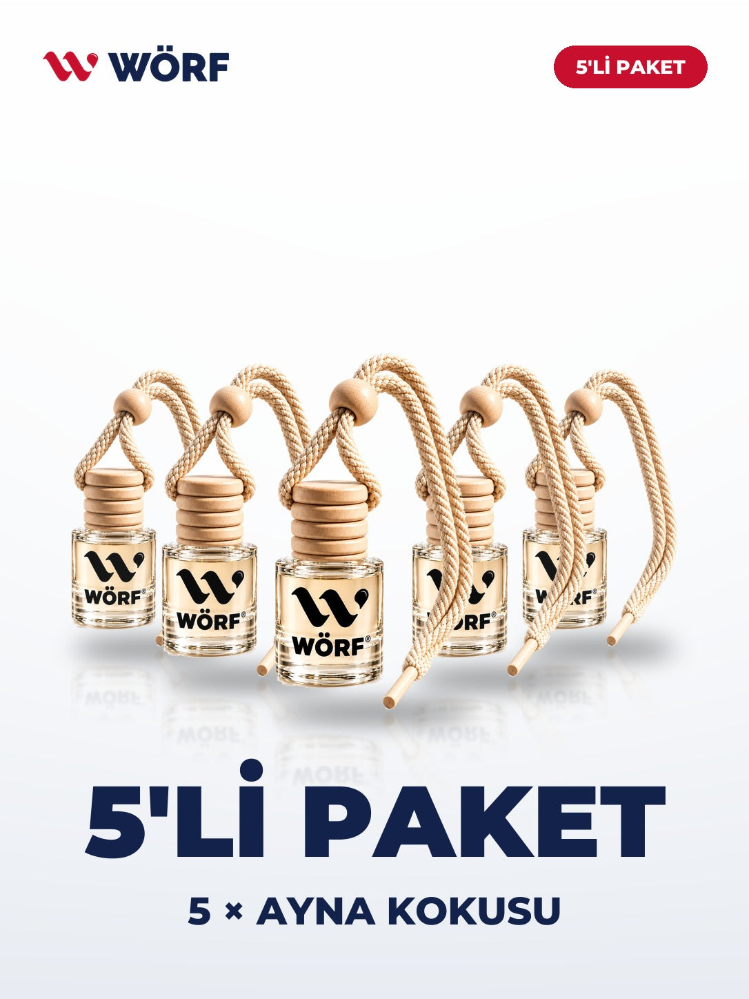 Wörf 5'li Oto Ayna Kokusu – 5 × 8 ml