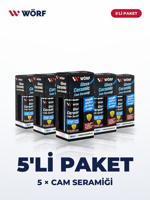Wörf 5'li Cam Seramiği – 5 × 100 ml