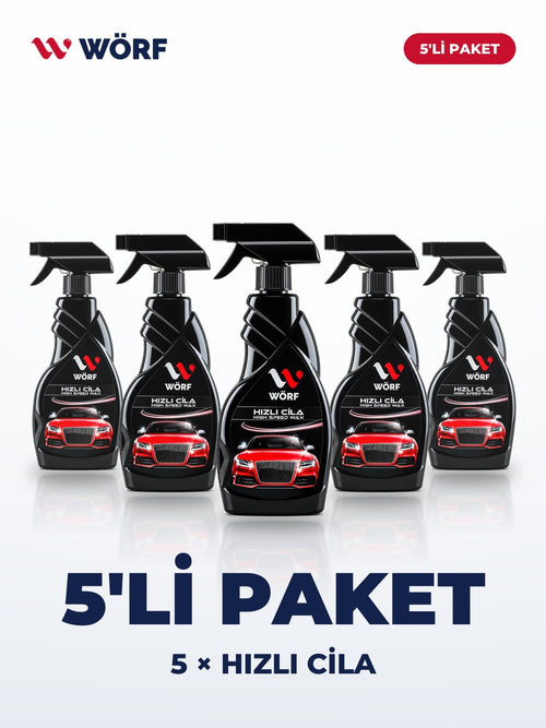 Wörf 5'li Hızlı Cila – 5 × 500 ml