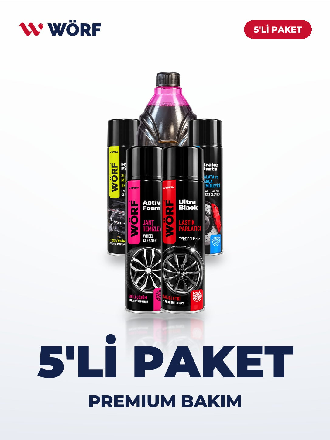 Wörf 5'li Premium Bakım Paketi