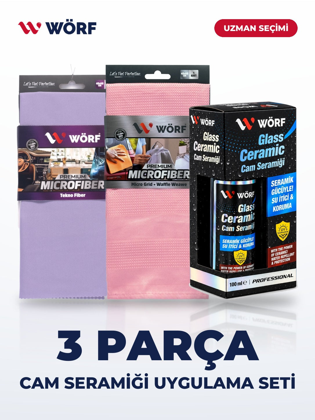 Wörf Cam Seramiği Uygulama Seti (3 Parça)