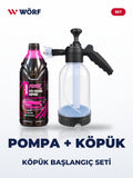 Wörf Köpük Başlangıç Seti – Köpük Atan Pompa + Pembe Köpük 1 L