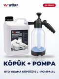 Wörf Oto Yıkama Köpüğü 5 L + Köpük Atan Pompa