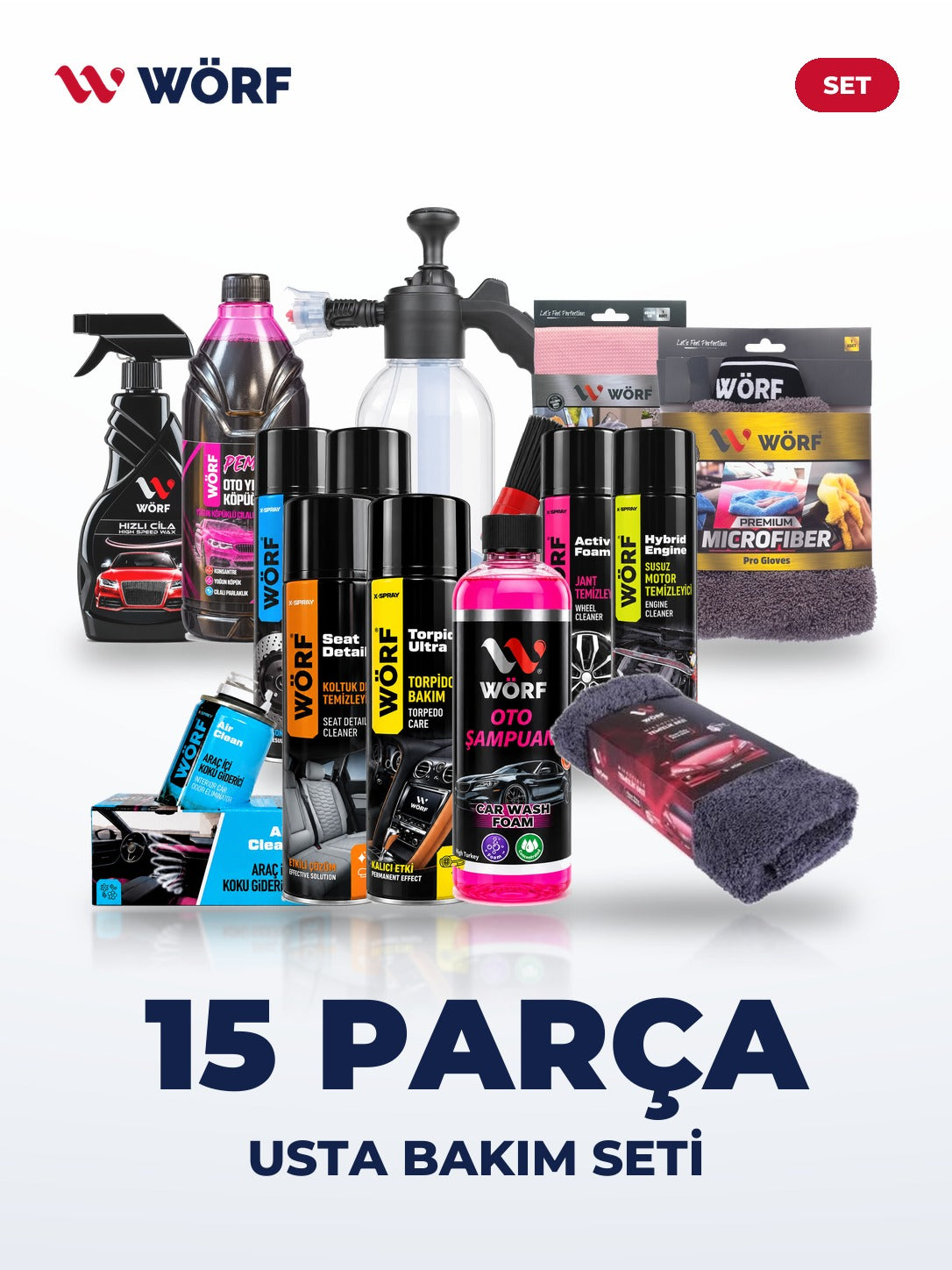 Wörf Usta Bakım Seti (15 Parça)