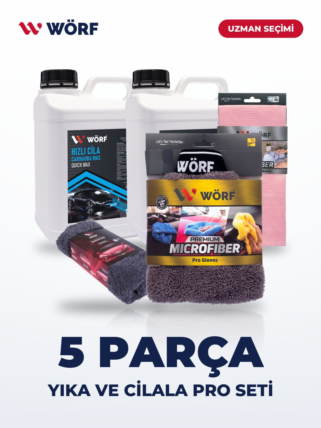 Wörf Yıka ve Cilala Pro Seti (5 Parça)