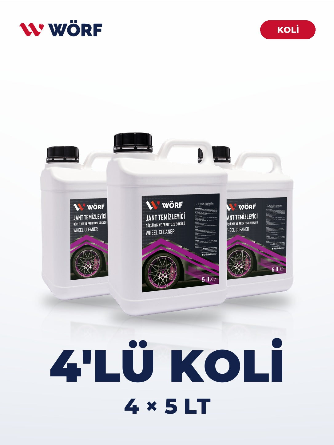 Wörf Jant Temizleyici 5 LT – 4'lü Koli
