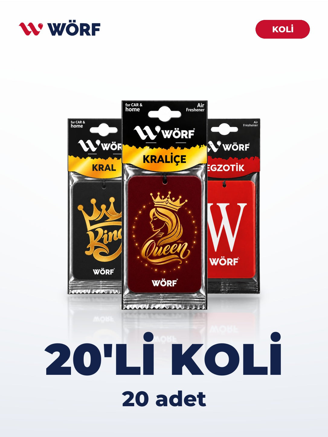 Wörf Karton Koku Çeşitleri – 20'li Koli
