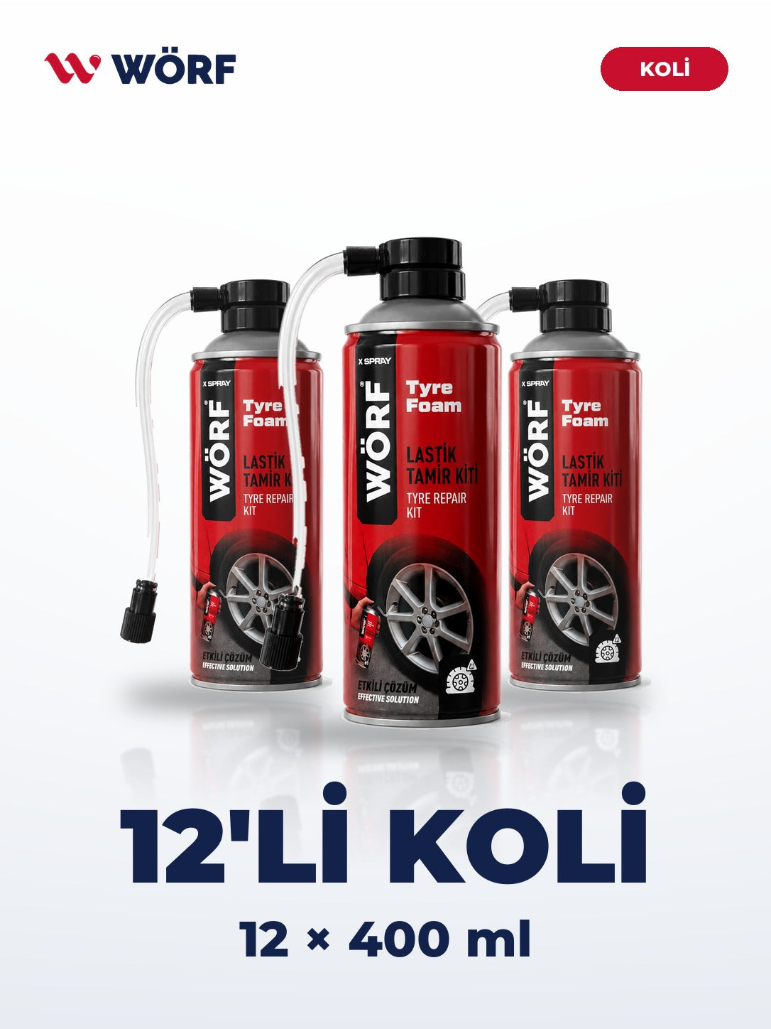 Wörf Lastik Tamir Kiti 400 ml – 12'li Koli