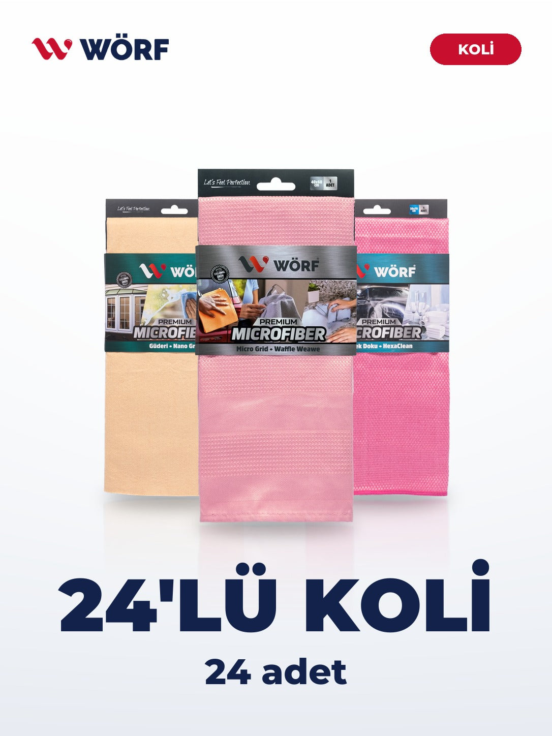 Wörf Mikro Fiber Bez – 24'lü Koli