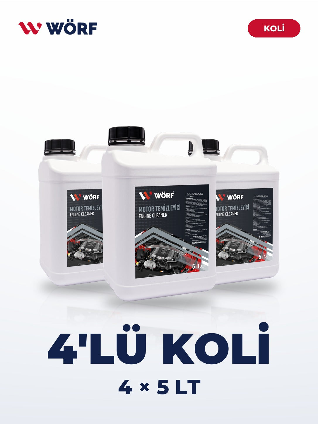 Wörf Motor Temizleyici 5 LT – 4'lü Koli