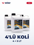 Wörf pH Nötr Oto Şampuanı 5 LT – 4'lü Koli