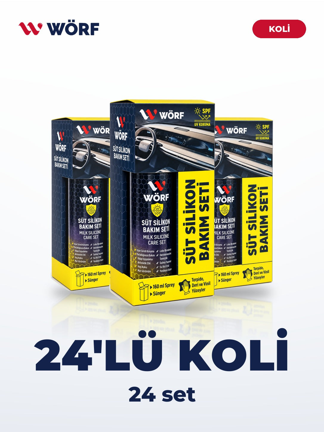 Wörf Torpido Bakım Seti 160 ml – 24'lü Koli